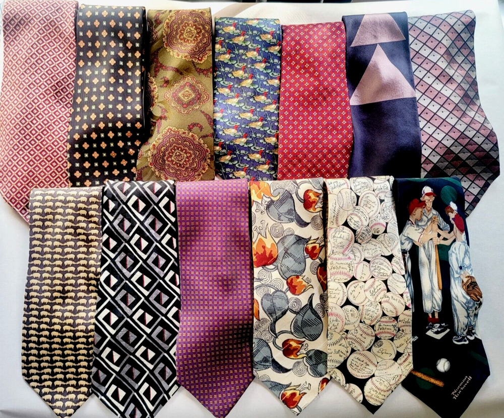 Lot 13 Designer Silk Ties Ralph Lauren Brooks Brothers Hugo Boss